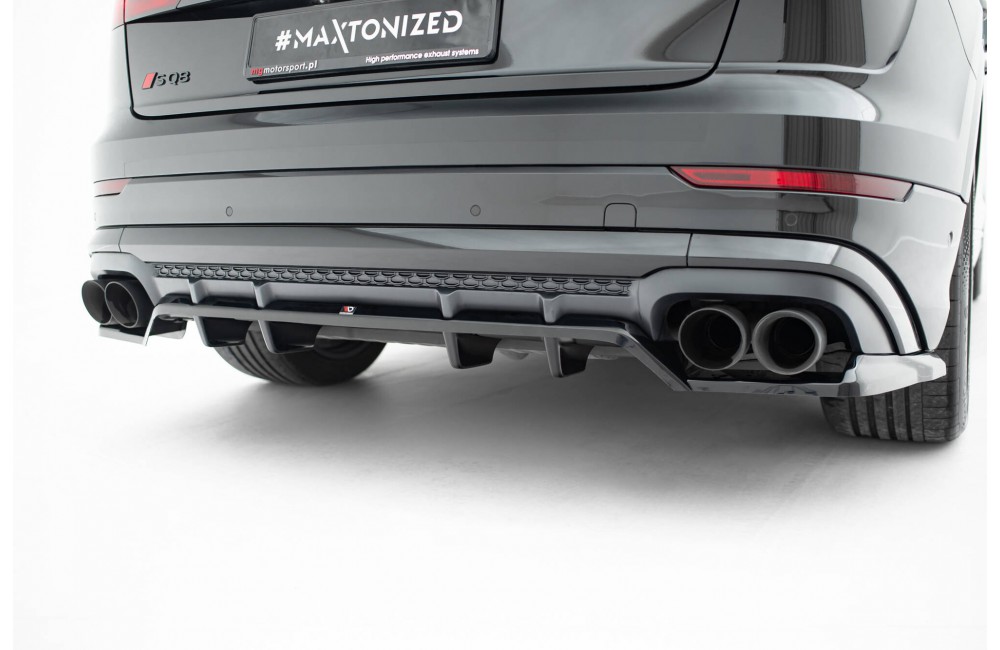 Rear Splitter (with vertical bars) V.2 Audi SQ8 / Q8 S-Line Mk1 Facelift