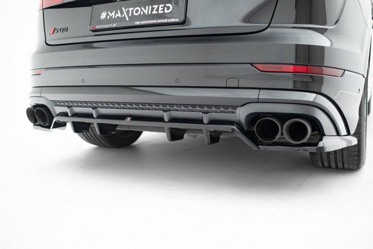 Πίσω Splitter (με κατακόρυφες ράβδους) V.2 Audi SQ8 / Q8 S-Line Mk1 Facelift