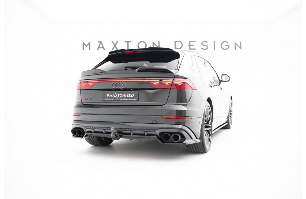 Rear Splitter (with vertical bars) V.2 Audi SQ8 / Q8 S-Line Mk1 Facelift