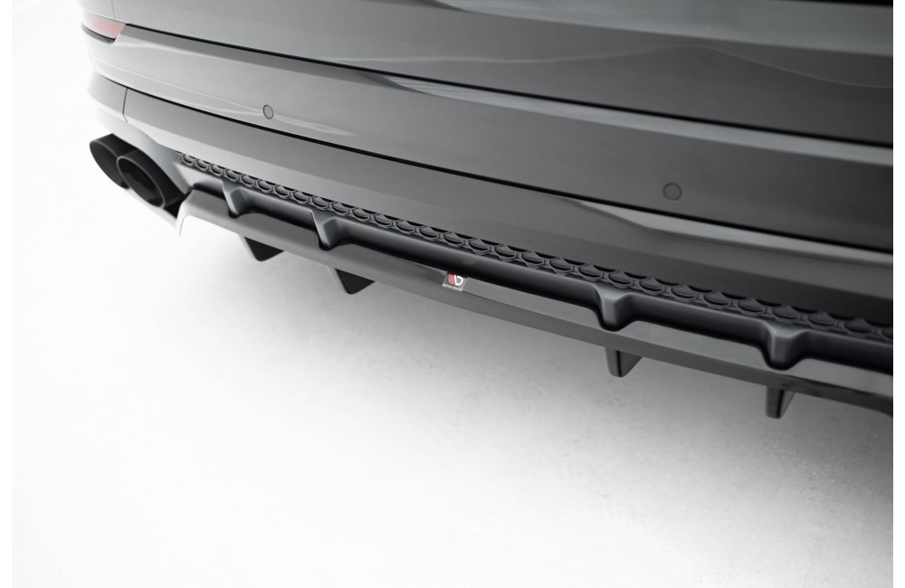 Rear Splitter (with vertical bars) V.2 Audi SQ8 / Q8 S-Line Mk1 Facelift