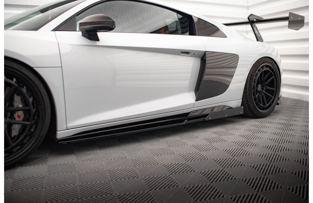 Side Skirts Diffusers  V.2+ Flaps Audi R8 Mk2 Facelift