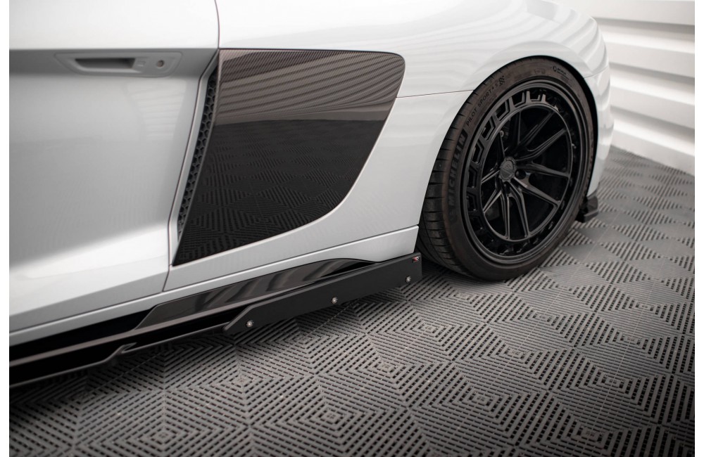Side Skirts Diffusers  V.2+ Flaps Audi R8 Mk2 Facelift