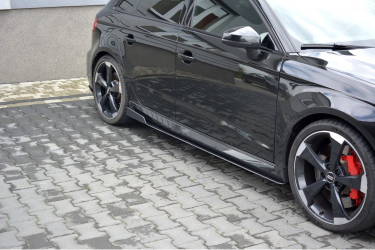 Racing Side Skirts Diffusers V.2 Audi RS3 Sportback 8V Facelift