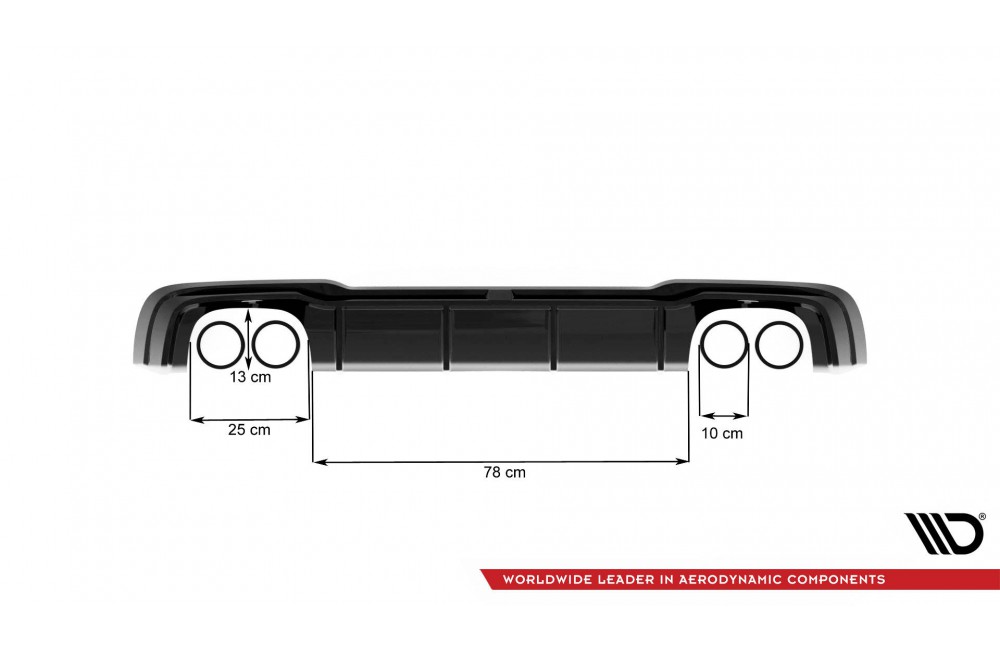 Rear Valance V.2  Audi RS3 Sportback 8V Facelift