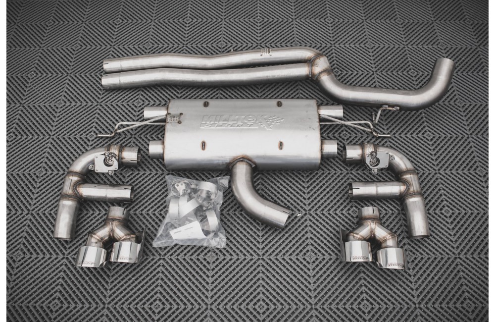Rear Valance + Milltek Sport Exhaust Audi RS3 Sportback 8V Facelift -