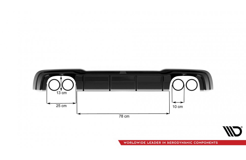 Rear Valance + Milltek Sport Exhaust Audi RS3 Sportback 8V Facelift -