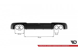 Rear Valance + Milltek Sport Exhaust Audi RS3 Sportback 8V Facelift -