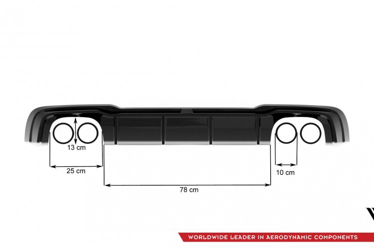 Πίσω Αεροτομή + Milltek Sport Exhaust Audi RS3 Sportback 8V Facelift