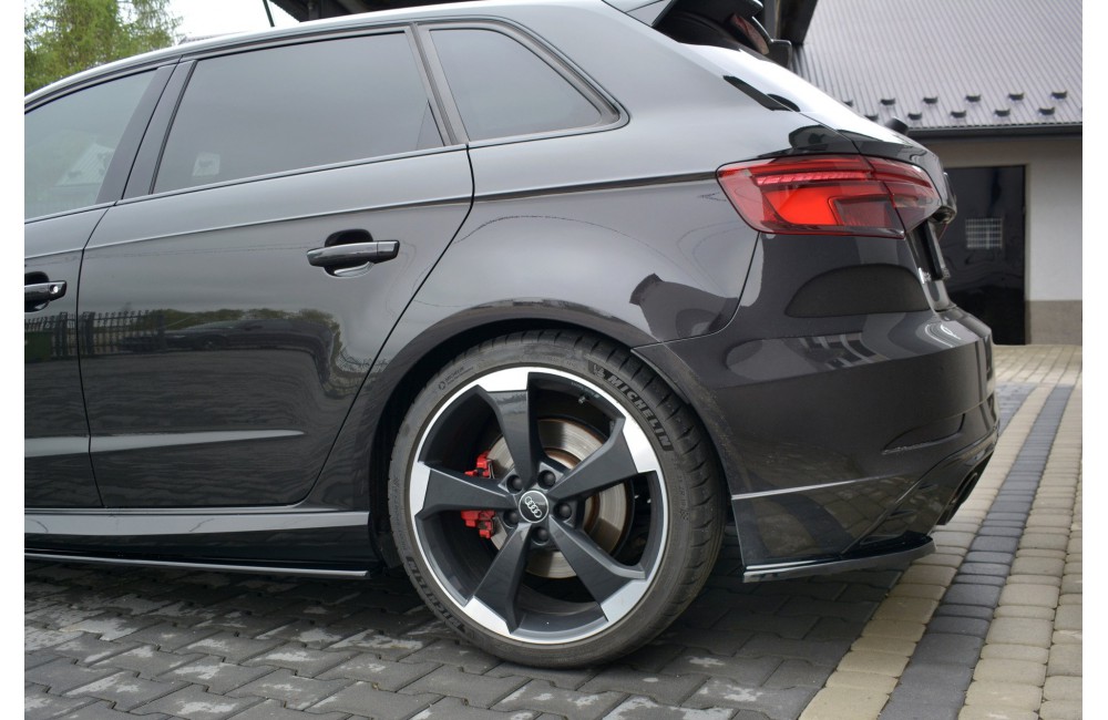 Rear Side Splitters Audi RS3 8V FL Sportback