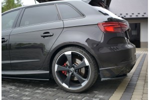 Rear Side Splitters Audi RS3 8V FL Sportback