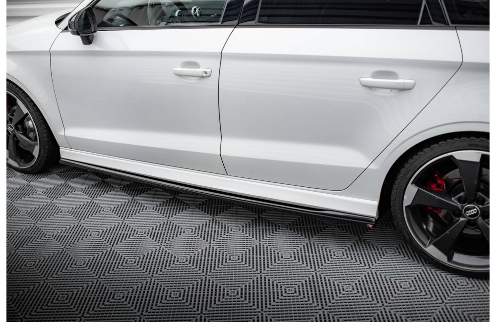 Side Skirts Diffusers V.2 Audi RS3 Sedan 8V Facelift Side Skirts Diffusers V.2 Audi RS3 Sedan 8V Facelift
