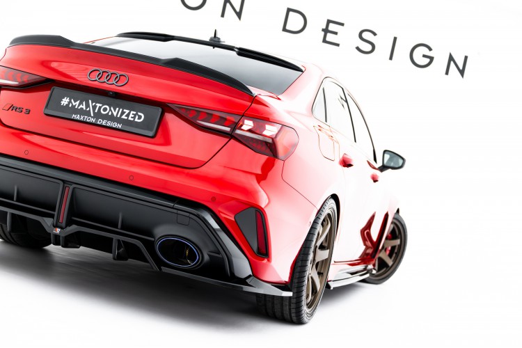 Πίσω Splitter (με κατακόρυφες ράβδους) V.1 Audi RS3 Sedan 8Y Facelift