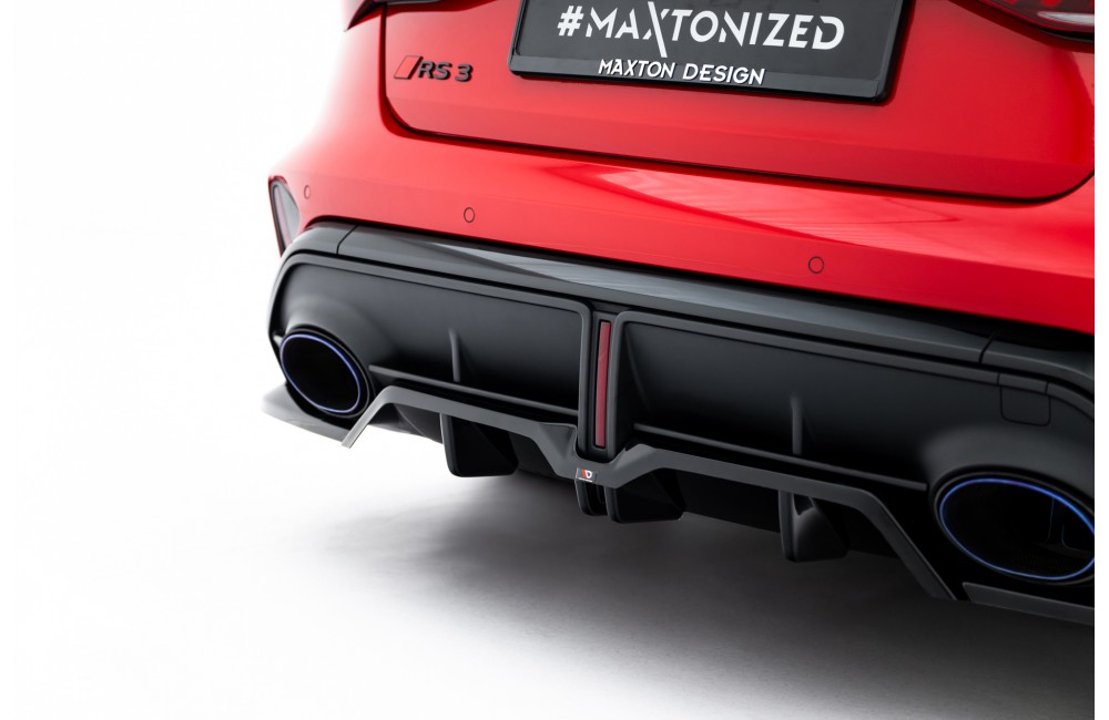 Rear Splitter (with vertical bars) V.2 Audi RS3 Sedan 8Y Facelift