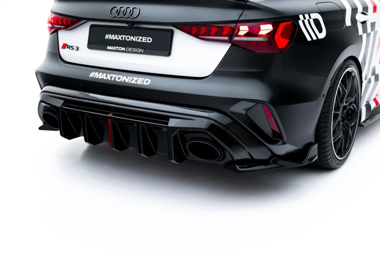 Πίσω Πλευρικοί Splitters V.2 Audi RS3 Sedan 8Y Facelift