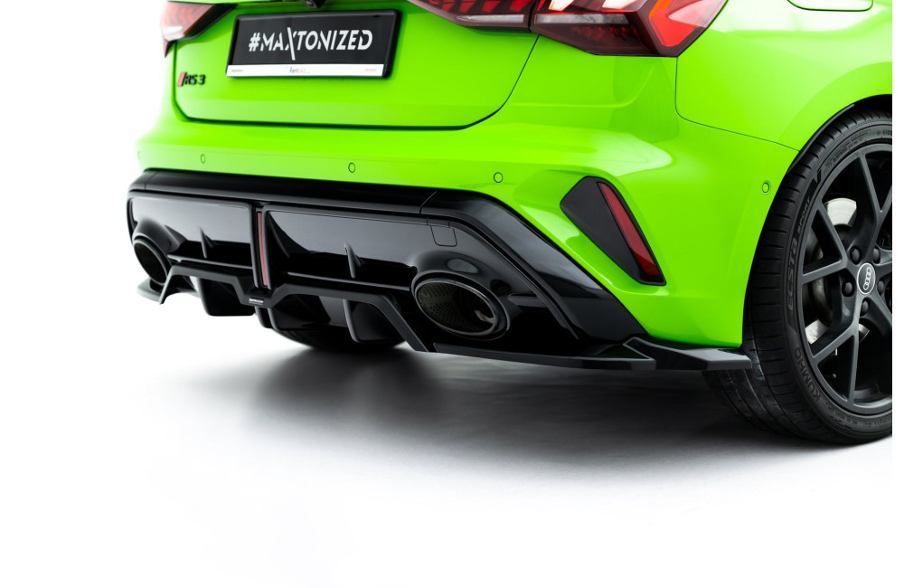 Rear Splitter (with vertical bars) V.2 Audi RS3 Sportback 8Y Facelift