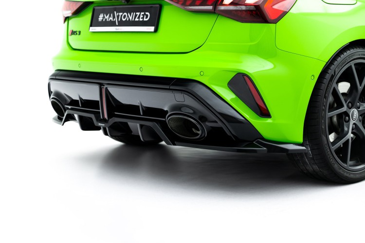 Πίσω Splitter (με κάθετους στύλους) V.2 Audi RS3 Sportback 8Y Facelift