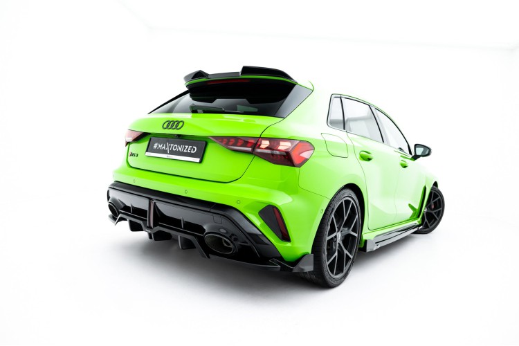 Πίσω Splitter (με κατακόρυφες ράβδους) V.3 Audi RS3 Sportback 8Y Facelift