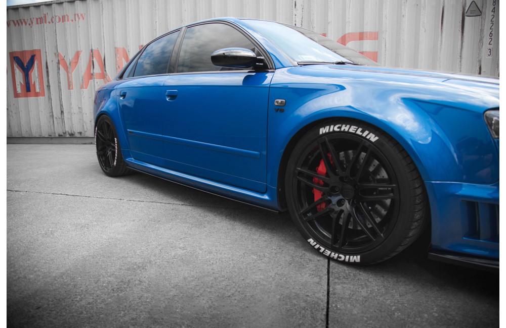 Side Skirts Diffusers Audi RS4 B7