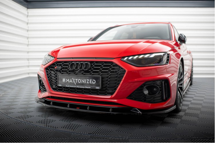 Μπροστινός splitter V.2 Audi RS4 B9 Facelift
