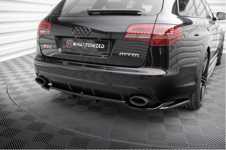 Πίσω Splitter (με κατακόρυφες ράβδους) Audi RS6 Avant C6