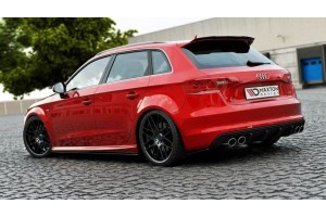 Rear Side Splitters Audi S3 / A3 S-Line 8V Hatchback / Sportback