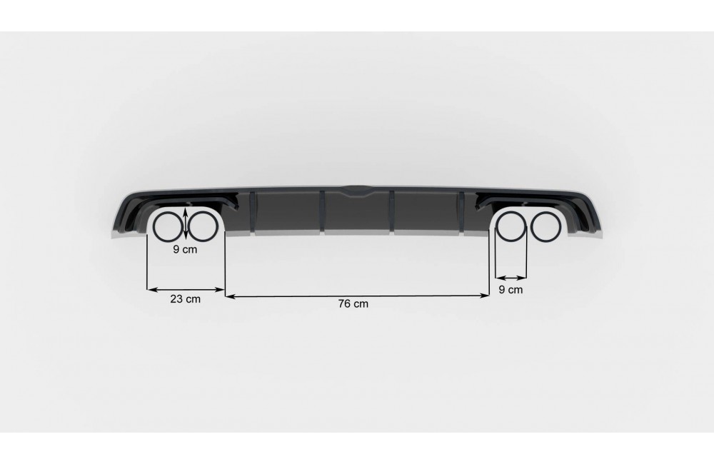 Rear Valance Audi S3 Sedan 8V