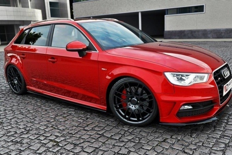 Side Skirts Diffusers V.1 Audi S3 / A3 S-Line Sportback 8V / 8V Facelift