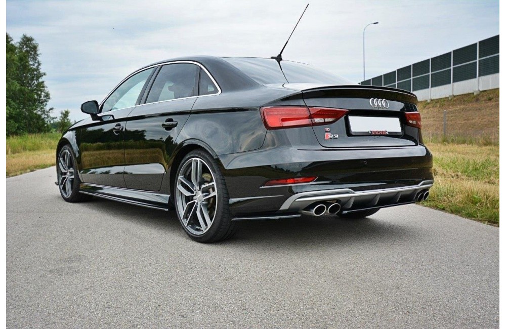 Rear Side Splitters Audi S3 / A3 S-Line 8V FL Sedan