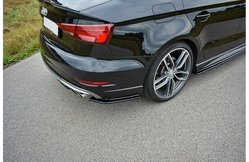Rear Side Splitters Audi S3 / A3 S-Line 8V FL Sedan