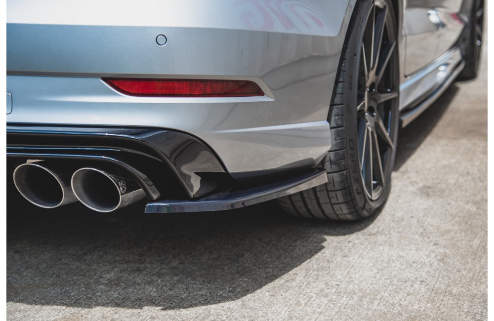 Rear Side Splitters V.2 Audi S3 Sedan 8V Facelift