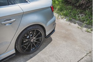 Rear Side Splitters V.2 Audi S3 Sedan 8V Facelift