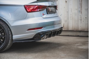 Rear Side Splitters V.2 Audi S3 Sedan 8V Facelift
