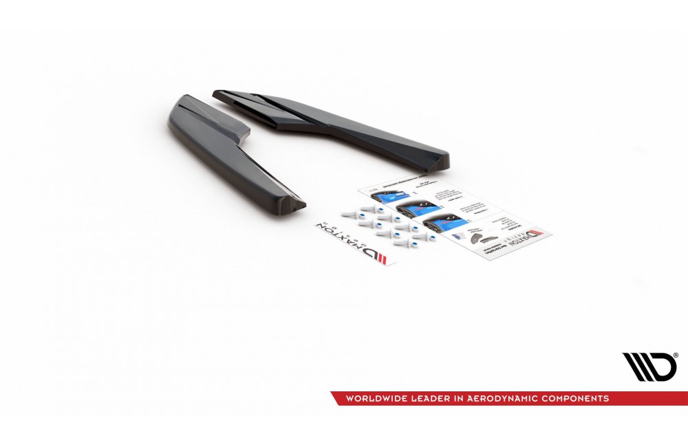 Rear Side Splitters V.2 Audi S3 Sedan 8V Facelift