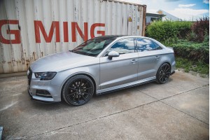 Side Skirts Diffusers V.2 Audi S3 / A3 S-Line Sedan 8V Facelift Side Skirts Diffusers V.2 Audi S3 / A3 S-Line Sedan 8V Facelift