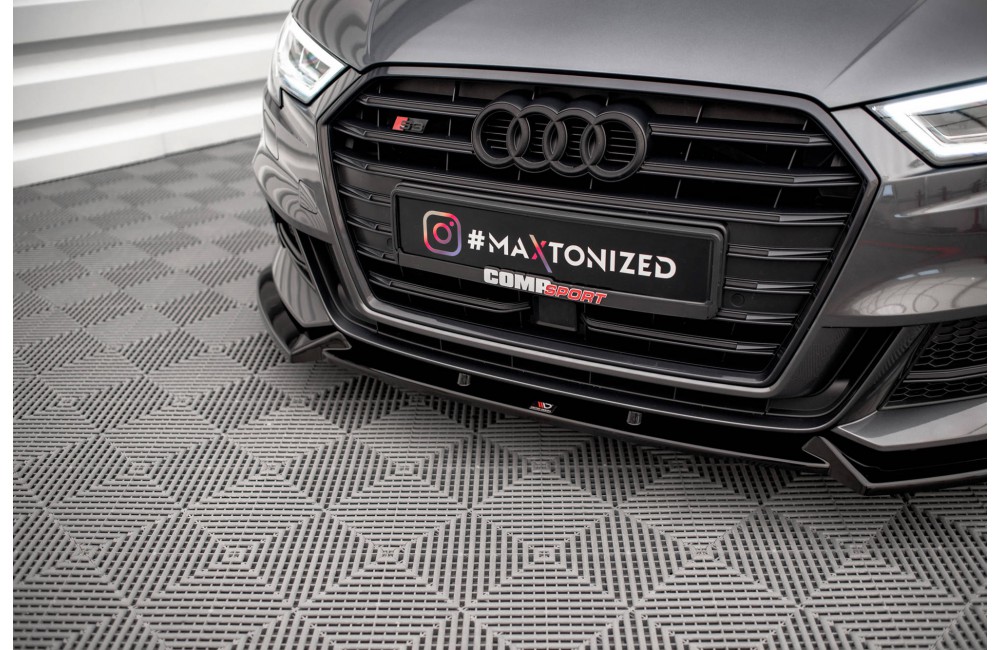 Front Splitter V.1 Audi S3 / A3 S-Line Sportback 8V Facelift