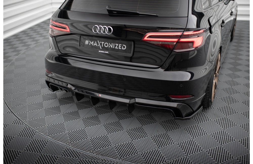 Rear Valance Audi A3 S-Line Sportback 8V Facelift (Version with dual exhausts on one side)