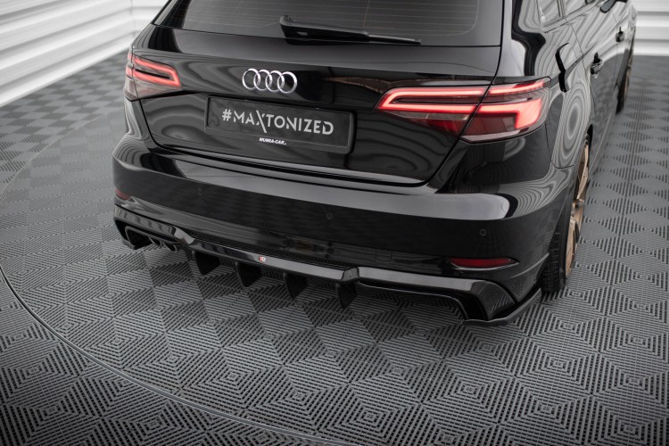 Πίσω βαλάνς Audi A3 S-Line Sportback 8V Facelift (Έκδοση με διπλές εξατμίσεις από τη μία πλευρά)