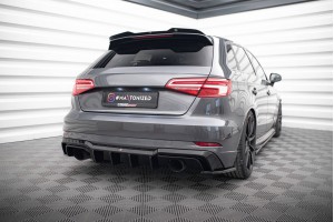 Rear Valance Audi A3 S-Line Sportback 8V Facelift (Version with single exhausts on both sides)
