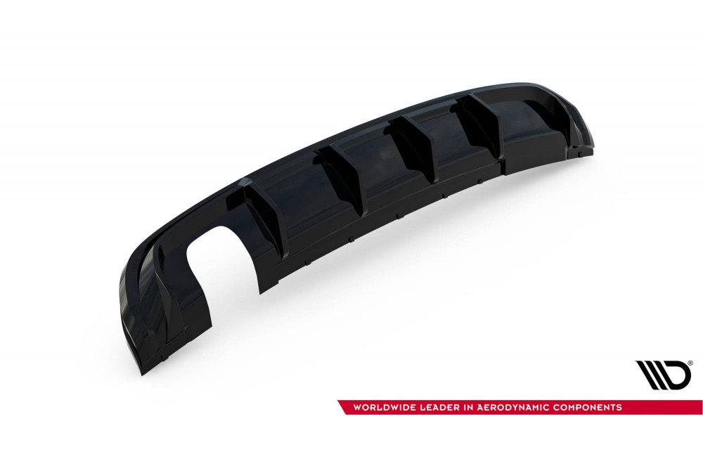 Rear Valance Audi A3 S-Line Sportback 8V (Version with single exhaust tips on one side) - Version with single exhaust tips on one side