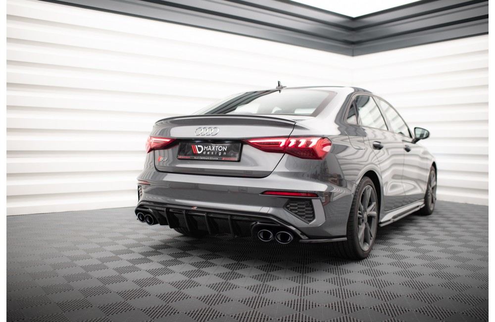 Rear Valance + Exhaust Ends Imitation Audi A3 S-Line Sedan 8Y