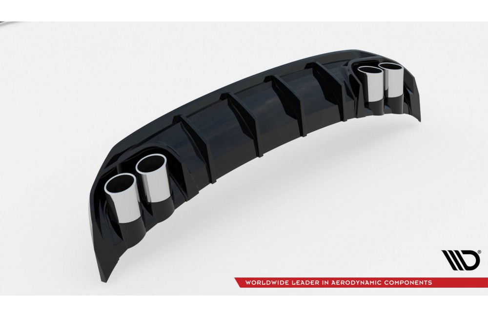 Rear Valance + Exhaust Ends Imitation Audi A3 S-Line Sedan 8Y