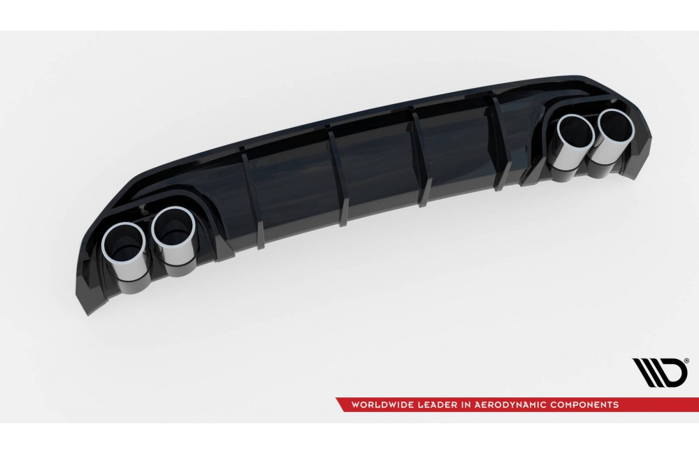 Rear Valance + Exhaust Ends Imitation Audi A3 S-Line Sedan 8Y