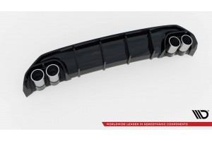 Rear Valance + Exhaust Ends Imitation Audi A3 S-Line Sedan 8Y