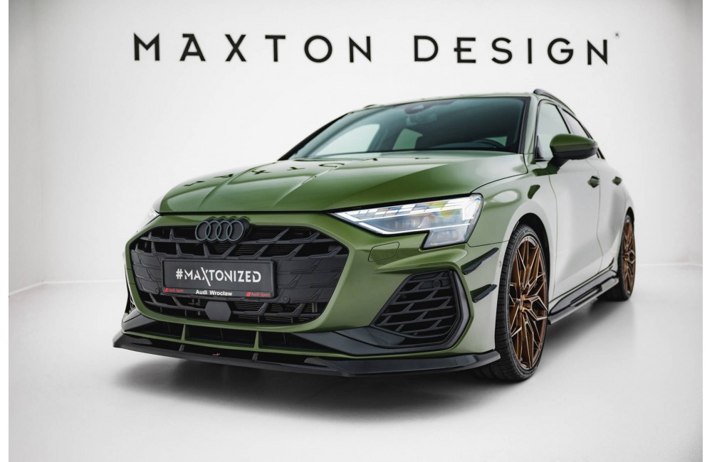 Front Splitter V.1 Audi A3 S-Line Sedan / S3 Sedan 8Y Facelift