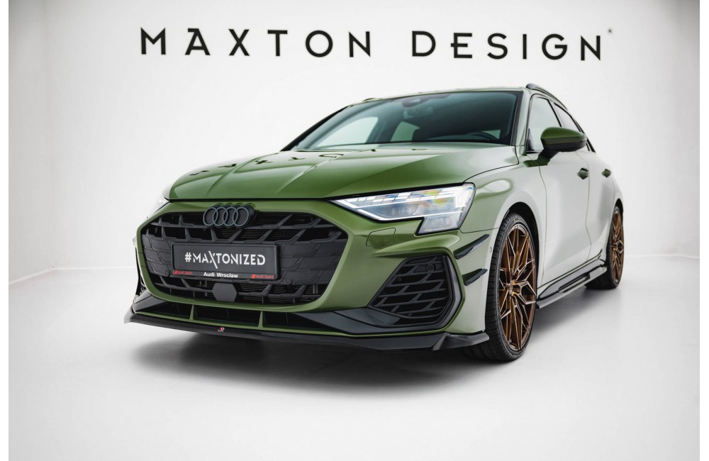Front Splitter V.2 Audi A3 S-Line Sedan / S3 Sedan 8Y Facelift