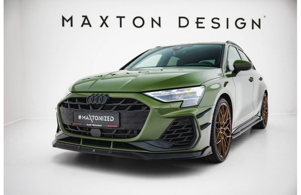 Front Splitter V.3 Audi A3 S-Line Sedan / S3 Sedan 8Y Facelift