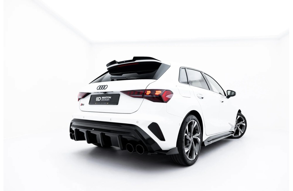 Rear Valance + Exhaust Ends Imitation Audi A3 S-Line Sportback 8Y Facelift