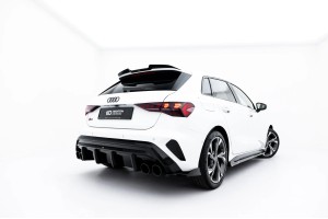 Rear Valance + Exhaust Ends Imitation Audi A3 S-Line Sportback 8Y Facelift
