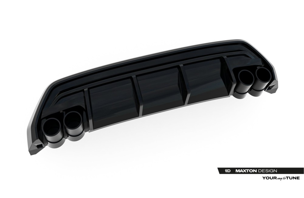 Rear Valance + Exhaust Ends Imitation Audi A3 S-Line Sportback 8Y Facelift