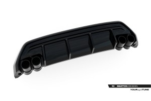 Rear Valance + Exhaust Ends Imitation Audi A3 S-Line Sportback 8Y Facelift